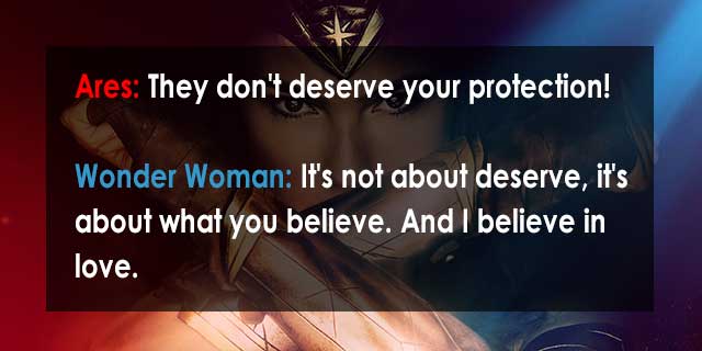 Wonder Woman Movie Quotes, Escape Matter