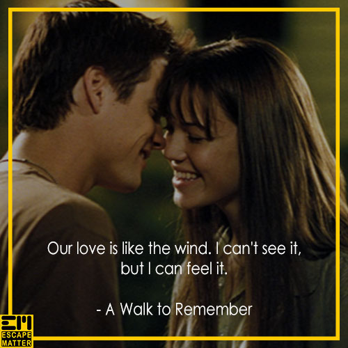 romantic movie quotes, A Walk to Remember