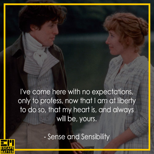 romantic movie quotes, Sense and Sensibility