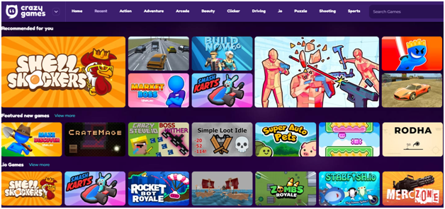 cray games home page